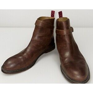 Polo Ralph Lauren Newent Jodhpur Boots Brown Leather Strap Buckle Men’s 13 D